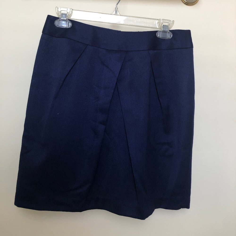 Blue pleated skirt